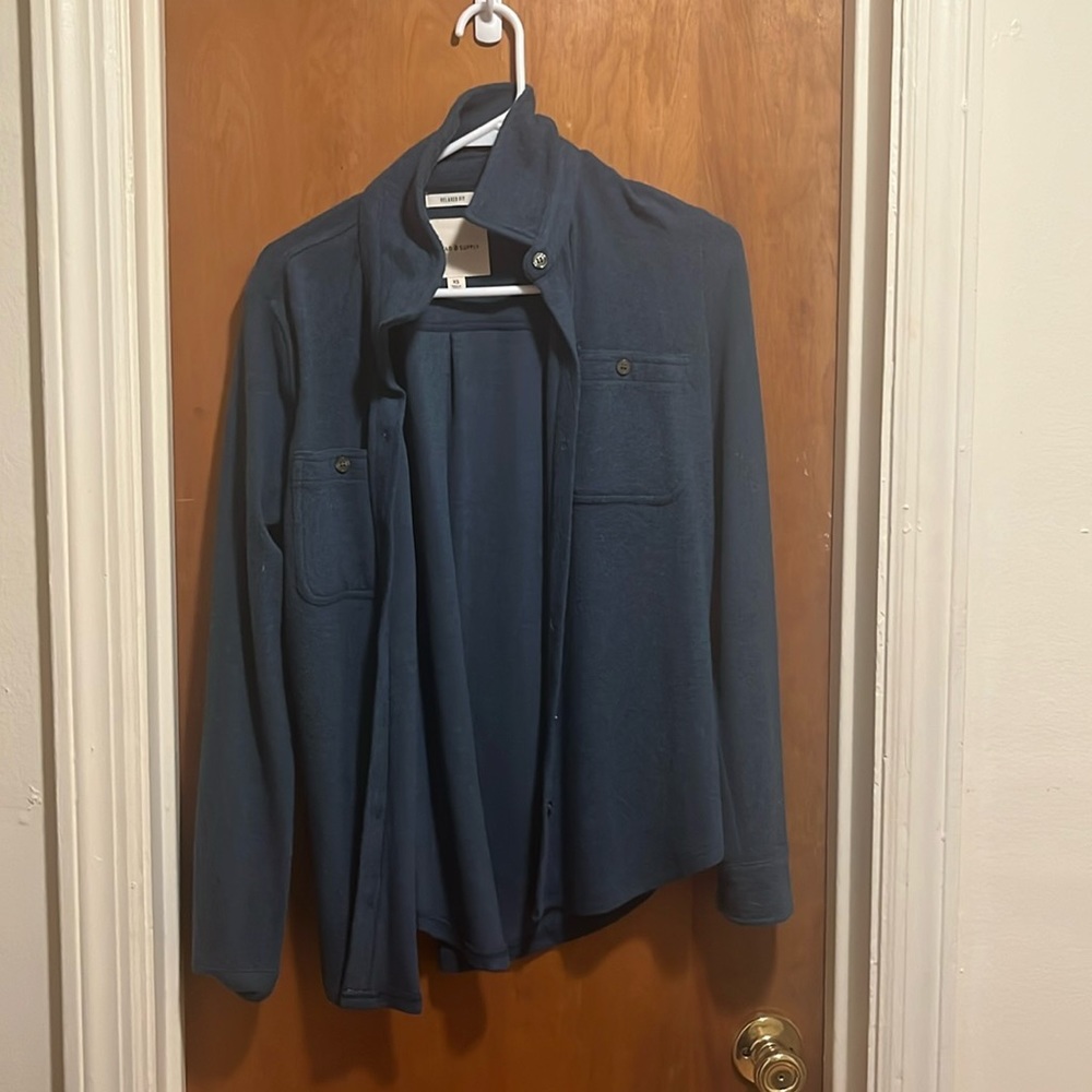 soft blue jacket